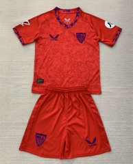 2024-2025 Sevilla Away Red Soccer Uniform -AY