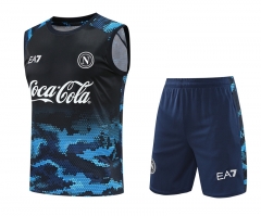 2024-2025 Napoli Blue&Black Thailand Soccer Vest Uniform-418