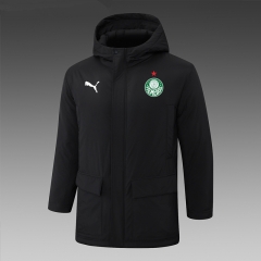 2024-2025 SE Palmeiras Black Cotton Coat With Hat-815