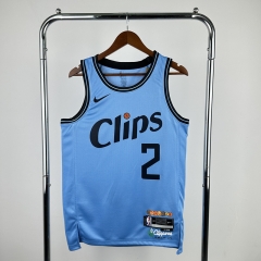 2025 City Version Los Angeles Clippers Blue #2 NBA Jersey-311