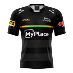 2025 Panthers Black Thailand Rugby Jersey