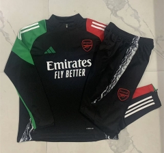 2024-2025 Arsenal Black Thailand Soccer Tracksuit-815