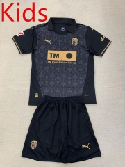 2024-2025 Valencia Away Black Kids/Youth Soccer Unifrom-AY