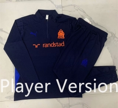 Player Version 2024-2025 Olympique de Marseille Royal Blue Thailand Soccer Tracksuit-815