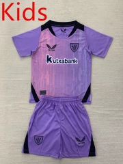 2024-2025 Athletic Bilbao 2nd Away Purple Kids/Youth Soccer Unifrom-AY