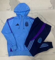 2024-2025 Argentina Dark Gray Thailand Soccer Tracksuit -815