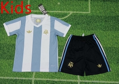 50th Commemorative Edition Argentina Blue&White Kids/Youth Soccer Uniform-8679