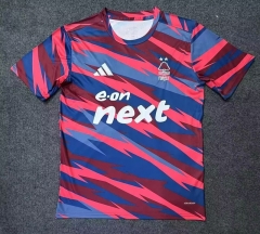 (S-4XL) 2024-2025 Nottingham Forest Pink&Blue Thailand Training Soccer Jersey AAA-9070