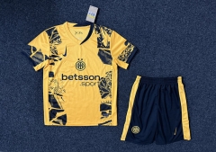 2024-2025 Inter Milan Yellow Soccer Uniform-5526