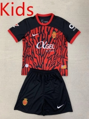 2024-2025 RCD Mallorca Home Red&Black Kids/Youth Soccer Uniform-AY