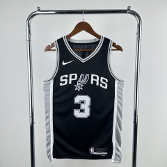 2023 San Antonio Spurs Black #3 NBA Jersey-311