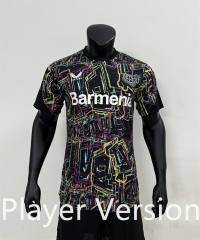 Player Version 2024-2025 Bayer 04 Leverkusen Black Thailand Training Soccer Jersey AAA-4506