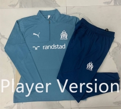 Player Version 2024-2025 Olympique de Marseille Laker Blue Thailand Soccer Tracksuit-815