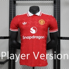 Player Version 2024-2025 Special Version Manchester United Red Thailand Soccer Jersey AAA-888