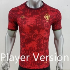 Player Version 2024-2025 Special Version Portugal Red Thailand Soccer Jersey AAA-7959