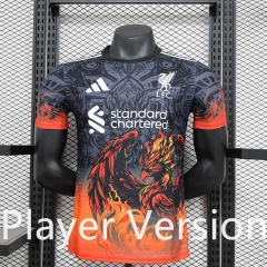 Player Version 2024-2025 Special Version Liverpool Black&Orange Thailand Soccer Jersey AAA-888