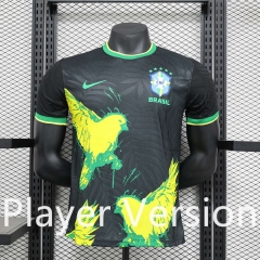 Player Version 2024-2025 Special Version Brazil Black Thailand Soccer Jersey AAA-888