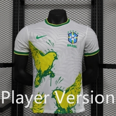 Player Version 2024-2025 Special Version Brazil White Thailand Soccer Jersey AAA-888