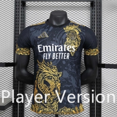 Player Version 2024-2025 Special Version Real Madrid Yellow&Black Thailand Soccer Jersey AAA-888