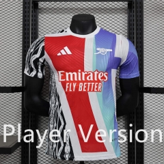 Player Version 2024-2025 Special Version Arsenal Red&Blue Thailand Soccer Jersey AAA-888