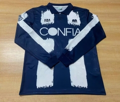 Retro Version 95-96 Monterrey Away Royal Blue LS Thailand Soccer Jersey AAA-6895