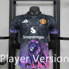 Player Version 2024-2025 Special Version Manchester United Black Thailand Soccer Jersey AAA-888