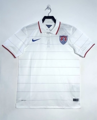 Retro Version 2014 USA Home White Thailand Soccer Jersey AAA-811