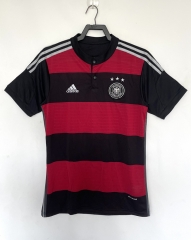 Retro Vesion 2014 Germany Away Black&Red Thailand Soccer Jersey AAA-811