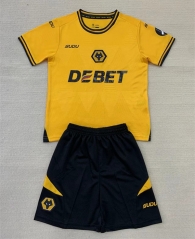 2024-2025 Wolverhampton Wanderers Home Yellow Soccer Uniform-AY