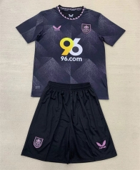 2024-2025 Burnley Away Black&Gray Soccer Uniform-AY