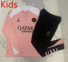 2024-2025 Jordan Paris SG Pink Kids/Youth Soccer Tracksuit-815