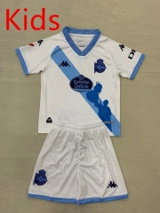 2024-2025 Deportivo La Coruña 2nd Away White Kids/Youth Soccer Uniform-AY