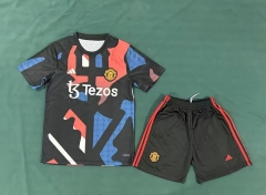 2025-2026 Manchester United Black Training Soccer Uniform-6748