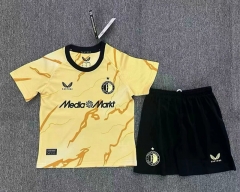 2024-2025 Feyenoord Rotterdam Yellow Soccer Uniform-2483