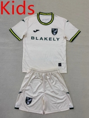 2024-2025 Norwich City 2nd Away Beige Kids/Youth Soccer Uniform-AY