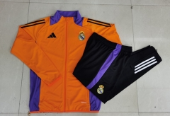 2024-2025 Real Madrid Orange Thailand Soccer Jacket Uniform-815