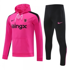 2024-2025 Chelsea Pink Thailand Soccer Tracksuit With Hat-418