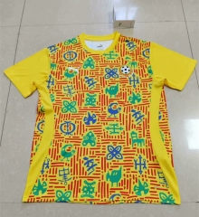 2024-2025 Ghana Yellow Thailand Training Soccer Jersey AAA-0485