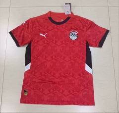 (S-4XL) 2024-25 Egypt Home Red Thailand Soccer Jersey AAA-9028