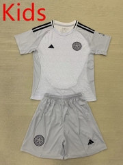 2024-2025 Leicester City 2nd Away Gray Kids/Youth Soccer Uniform-AY