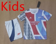 2024-2025 Arsenal Red&Blue Kids/Youth Training Soccer Uniform-4714