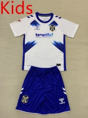 2024-2025 CD Tenerife Home White Kids/Youth Soccer Unifrom-AY