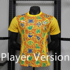 Player Version 2025-2026 Ghana Yellow Thailand Training Soccer Jersey AAA-888