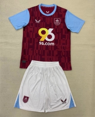 2024-2025 Burnley Home Maroon Soccer Uniform-AY