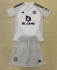 2024-2025 Leicester City 2nd Away Gray Soccer Unifrom-AY