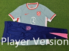 Player Version 2024-2025 Atletico Madrid Away Green Thailand Soccer Tracksuit-9926