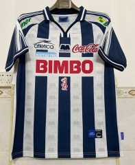 Retro Version 99-00 Monterrey Home Blue&White Thailand Soccer Jersey AAA-6895