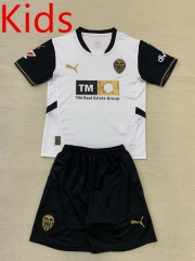 2024-2025 Valencia Home White Kids/Youth Soccer Unifrom-AY