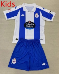 2024-2025 Deportivo La Coruña Home Blue&White Kids/Youth Soccer Uniform-AY