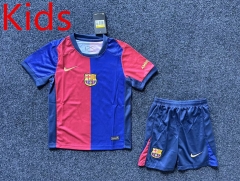 2024-2025 Barcelona Home Red&Blue Kid/Youth Soccer Uniform-GB